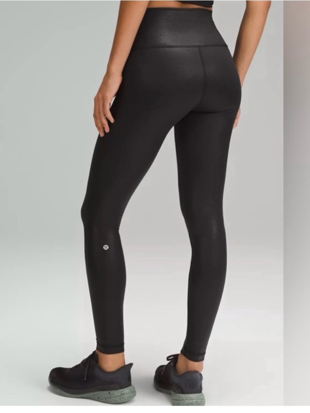 Lululemon Wunder Train HR Tight 28" — black foil — NWOT